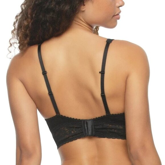 NEW Felina Women's S 2-Pack Lace Bralette Adjustable Straps Black & White - Picture 4 of 7